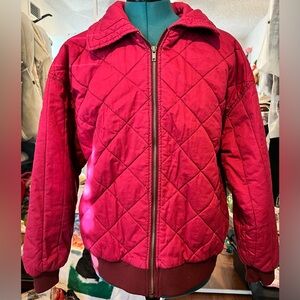 Quilted Red Jacket